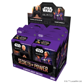 Star Wars: Unlimited - Secrets of Power Spotlight Deck Display Box